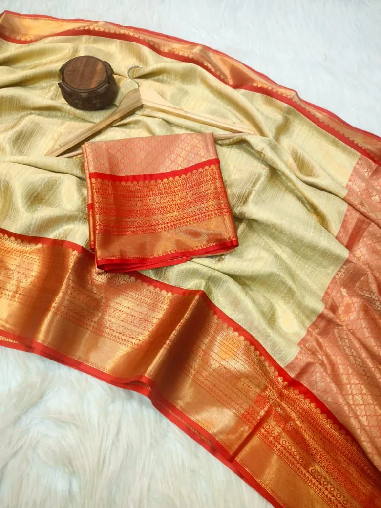 Banarasi Tissue Semi Silk Combo Saree
